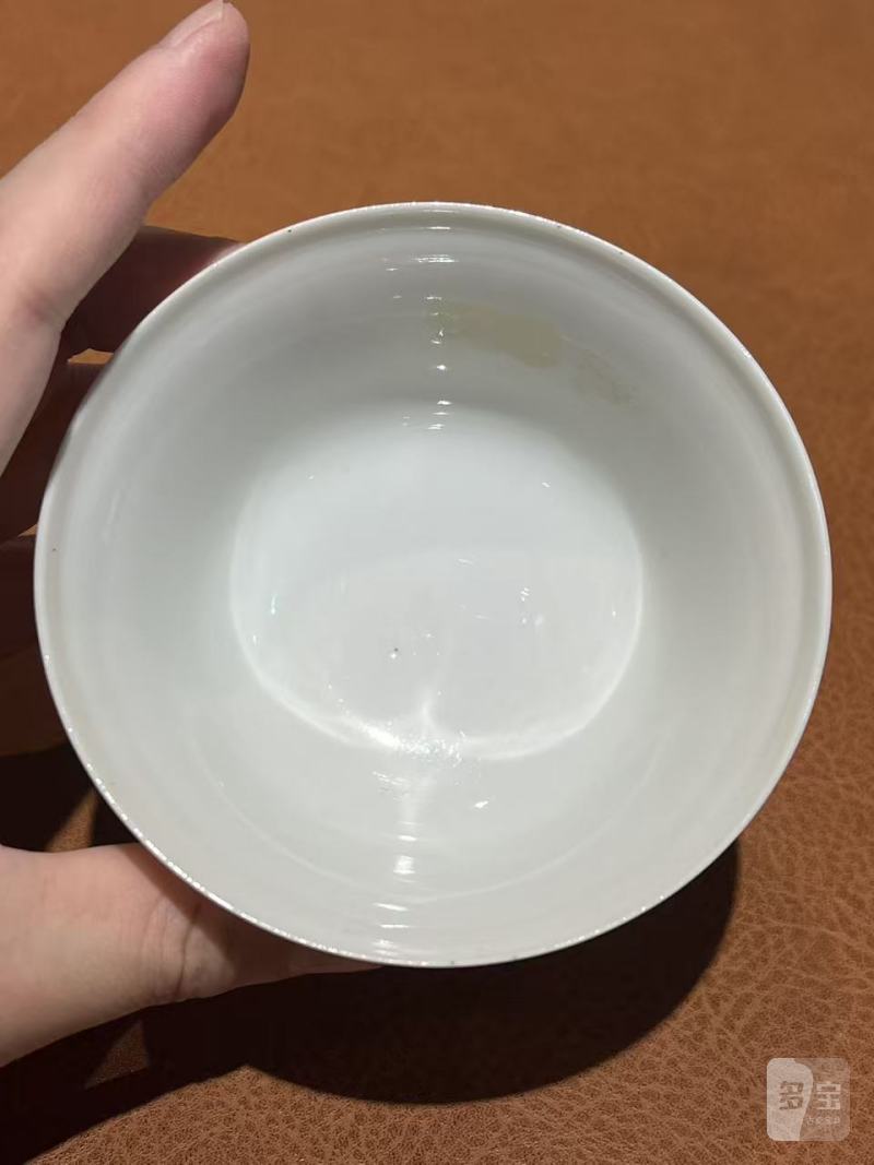清雍正 粉彩鹿纹杯 - 图5